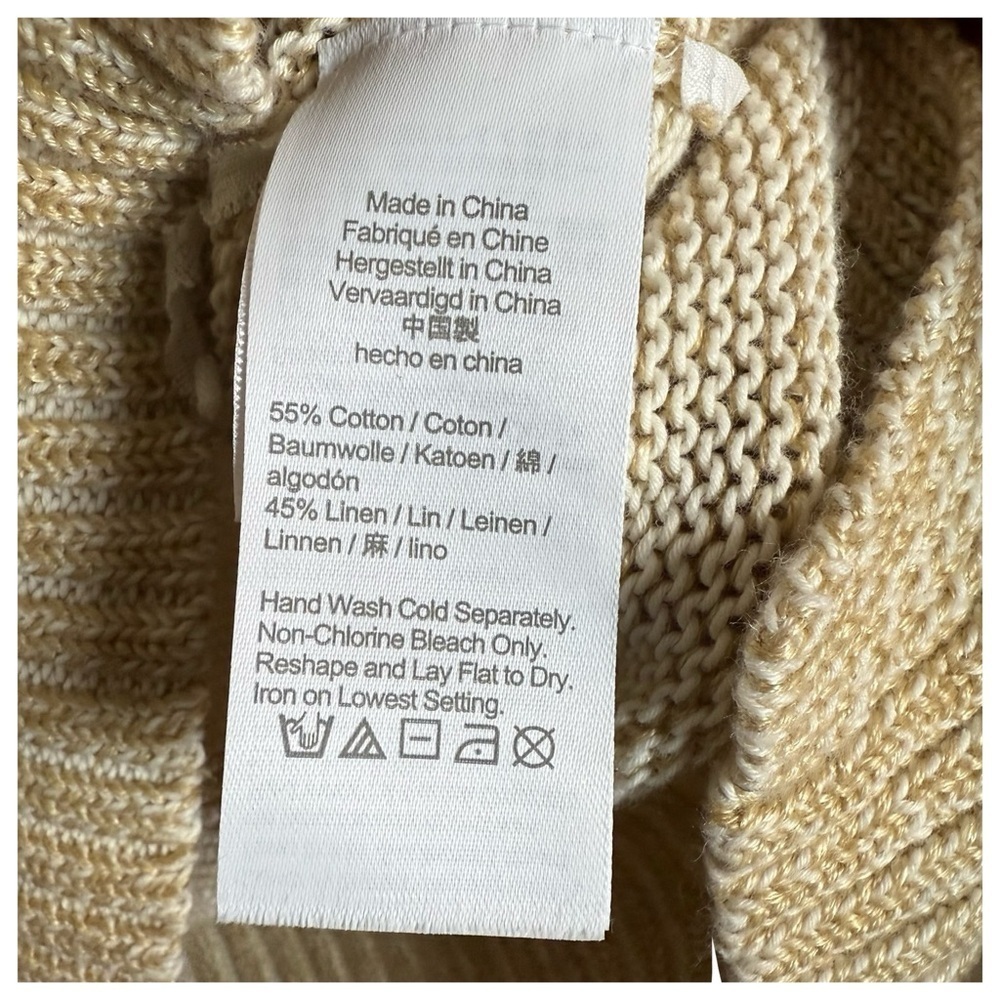 J.Crew Beige Cotton-Linen Blend Sweater Size S - Picture 6 of 6